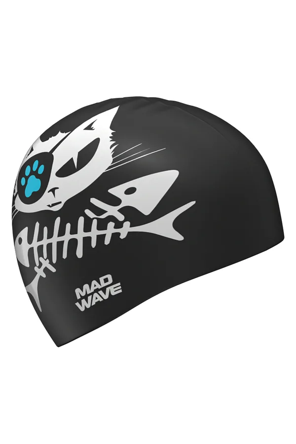 Юниорская силиконовая шапочка Pirate cat