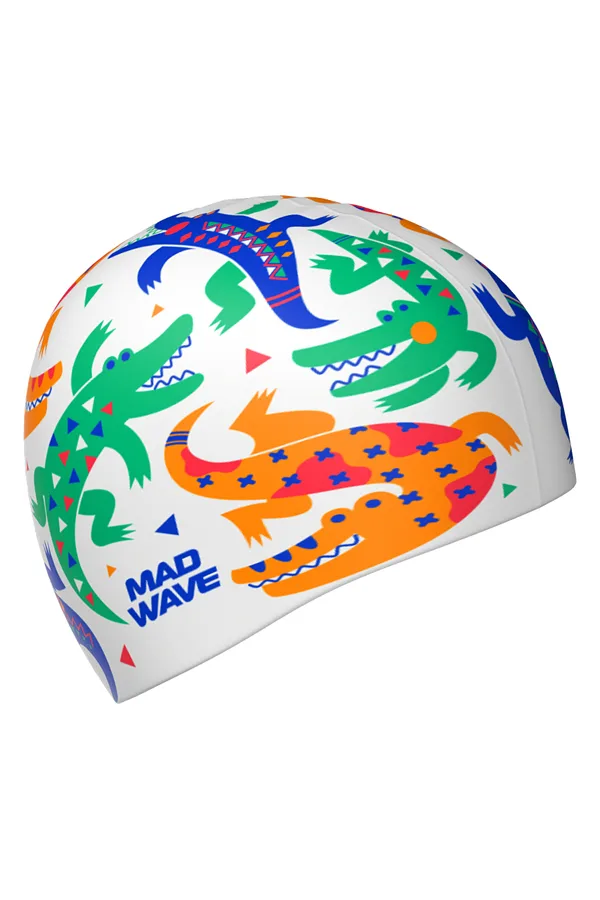 Юниорская силиконовая шапочка Crocodiles