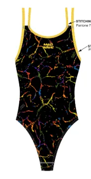 Юниорский купальник спортивный антихлор Crossback junior PBT D0