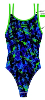 Юниорский купальник спортивный антихлор Crossback junior PBT C0