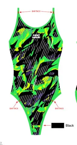 Юниорский купальник спортивный антихлор Daria junior PBT A7