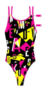 Юниорский купальник спортивный Crossback junior PBT B4