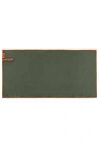 Microfiber striped towel logo
