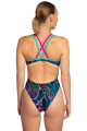 Купальники спортивные принтованные (женщины) Crossback HiClo P6